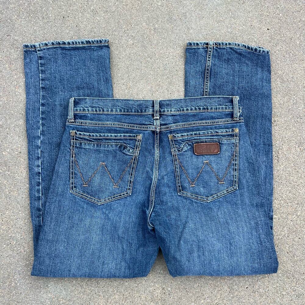 Wrangler Blue Bootcut Jeans for Men